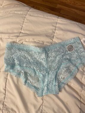 Old Navy Light Blue Lace Hipster Panty